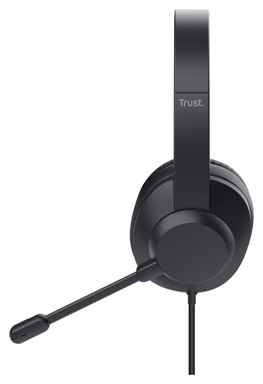 Ayda Max USB Over Ear Kopfhörer Kabelgebunden USB Type-C / USB Type-A  (Schwarz) 