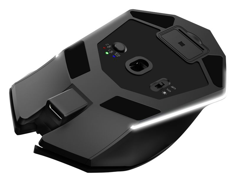 GXT 122 Felox+ 12000 DPI Gaming Maus Optisch  (Schwarz) 