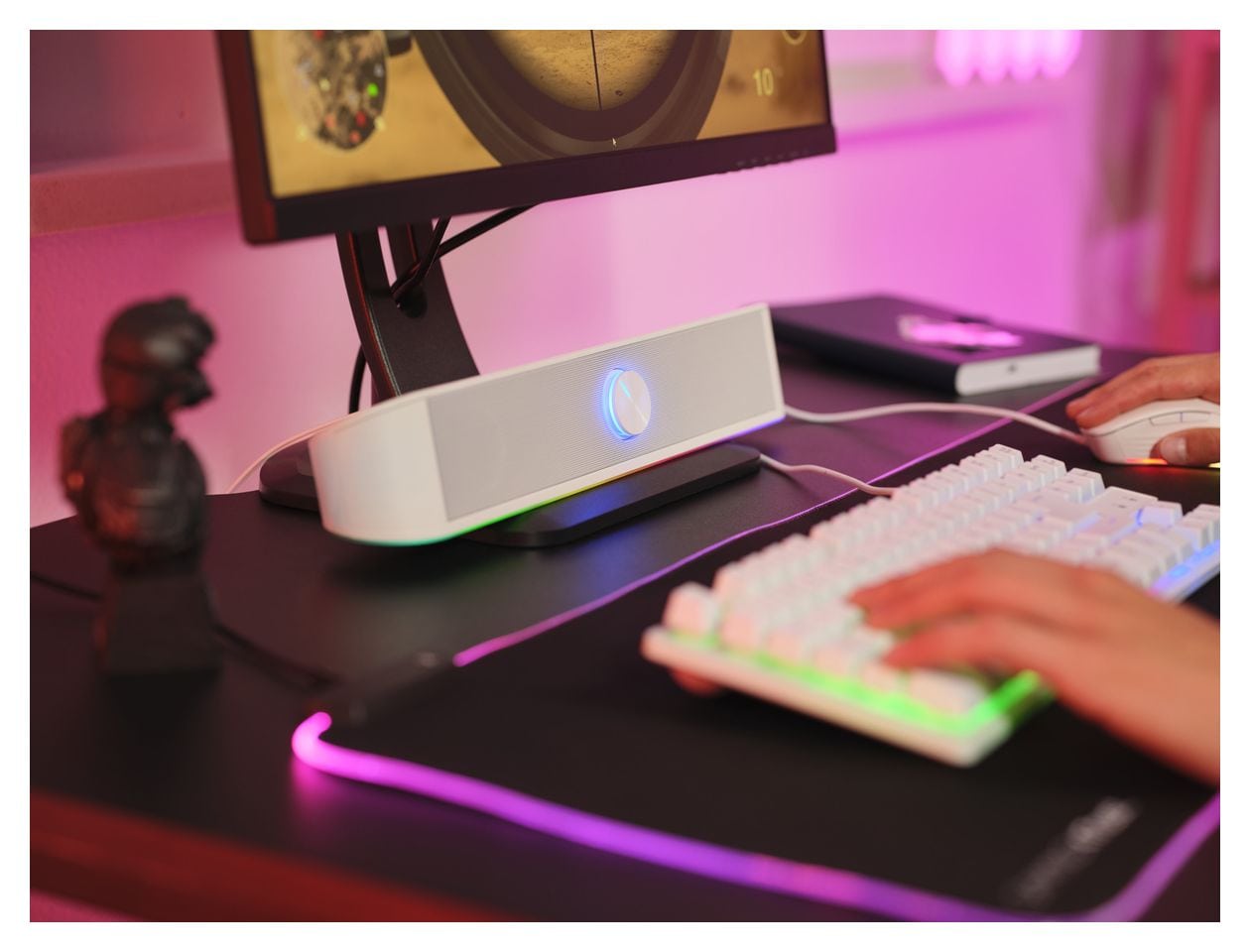 GXT619W Thorne Soundbar 6 W 2.0 Kanäle  (Weiß) 