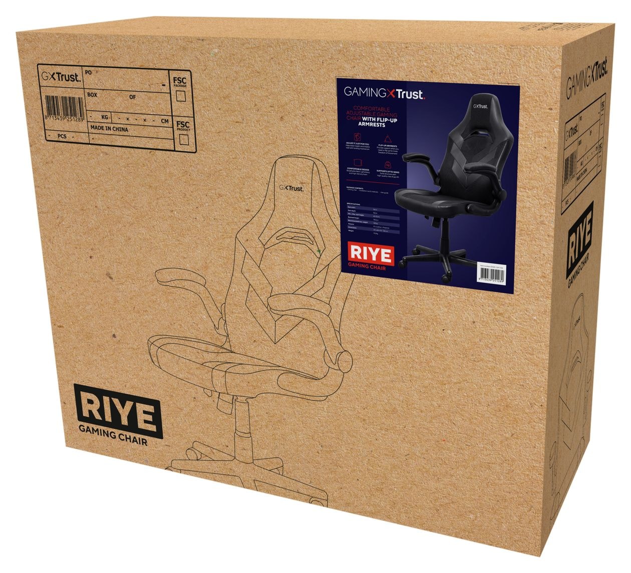 GXT703 Riye Gamingstuhl bis 140 kg 