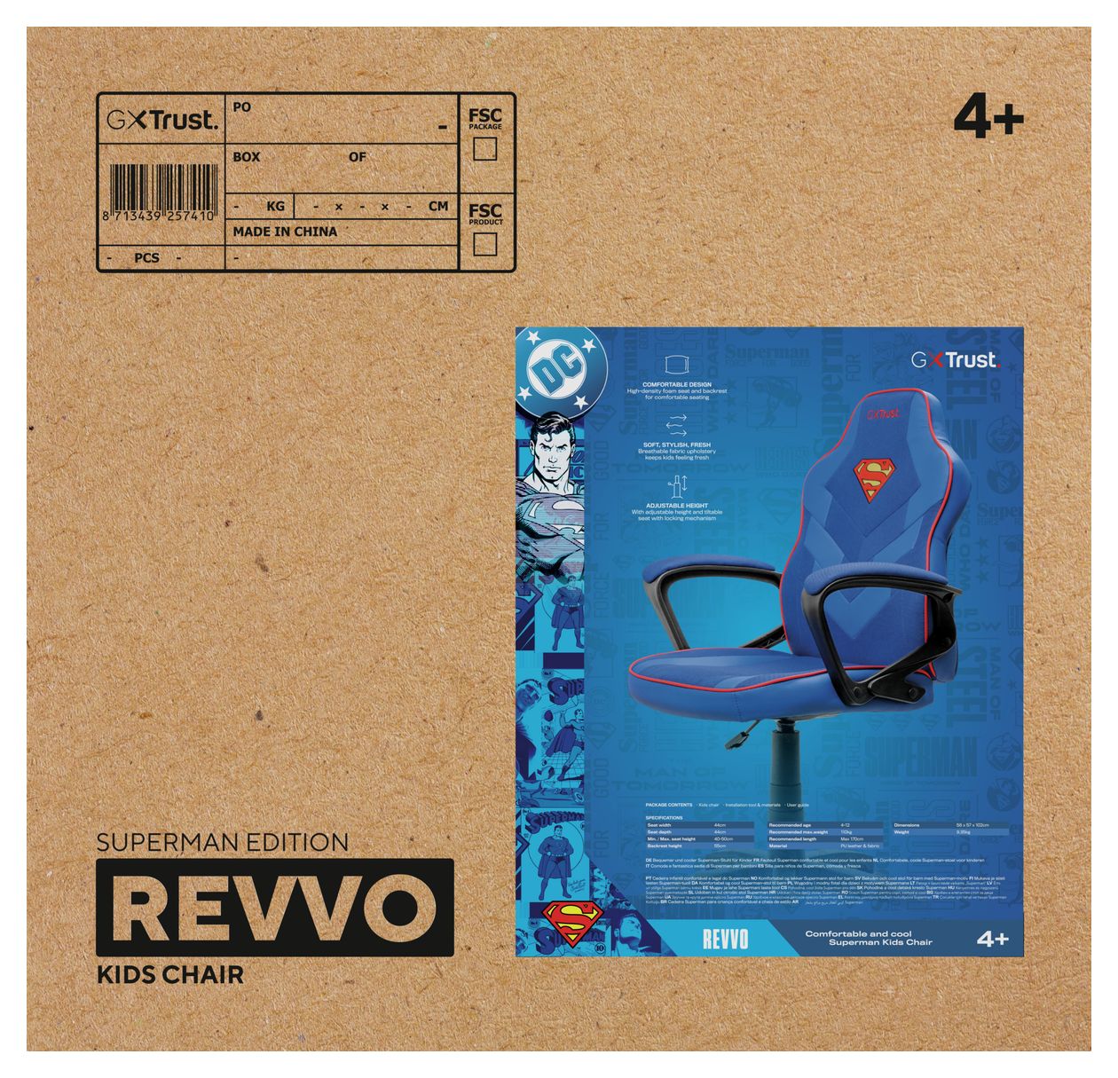 GXT703SM Revvo Gamingstuhl bis 110 kg 
