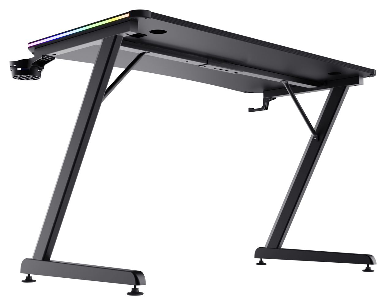 GXT709 Luminus RGB Gamingtisch bis 150 kg  (Schwarz) 