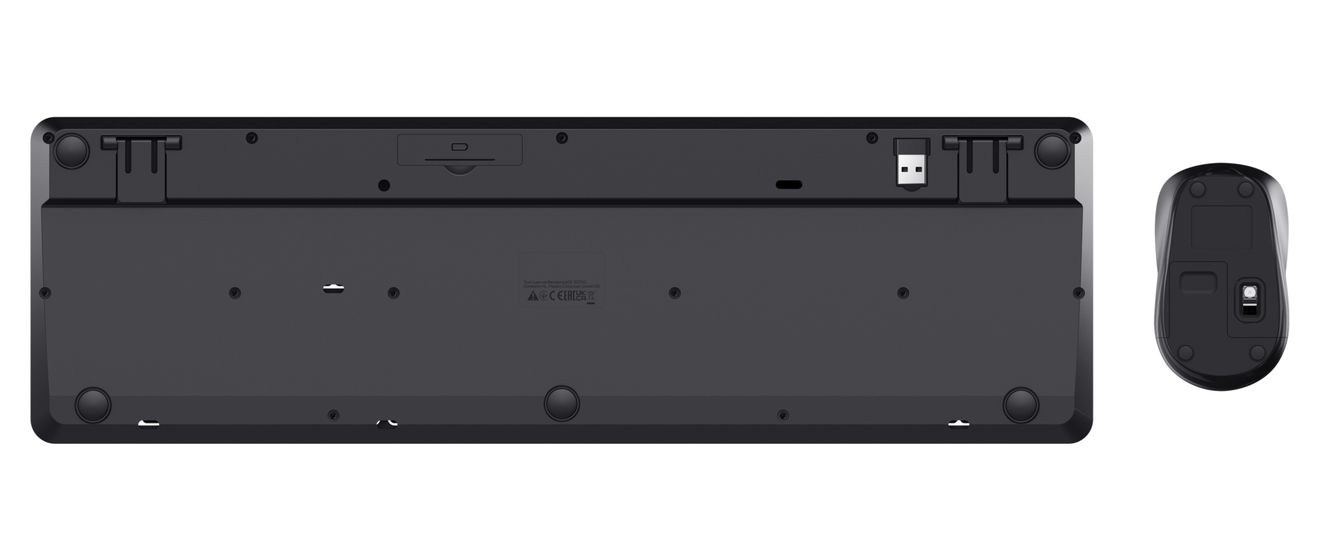 Ody II Tastatur-Maus-Set Büro Tastatur QWERTZ RF Wireless  (Schwarz) 