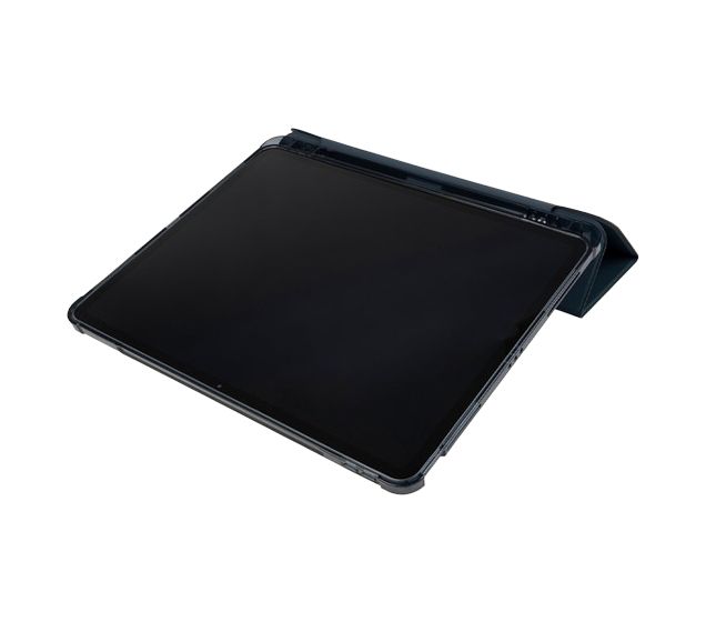 Satin Folio aus Kunststoff für Apple iPad Air 13 Zoll M2/M3 bis 33 cm (13") Schockresistent (Dunkelblau) 