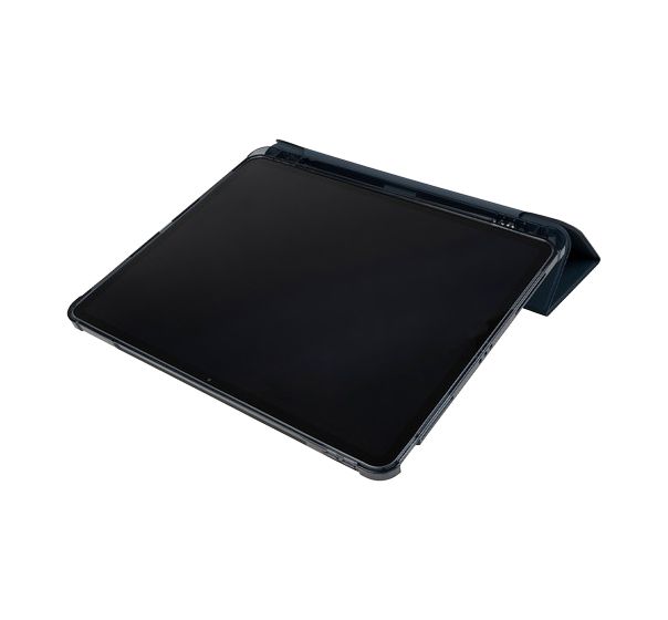 Satin Folio aus Kunststoff für Apple iPad Pro 13 Zoll M4 bis 33 cm (13") Schockresistent (Dunkelblau) 