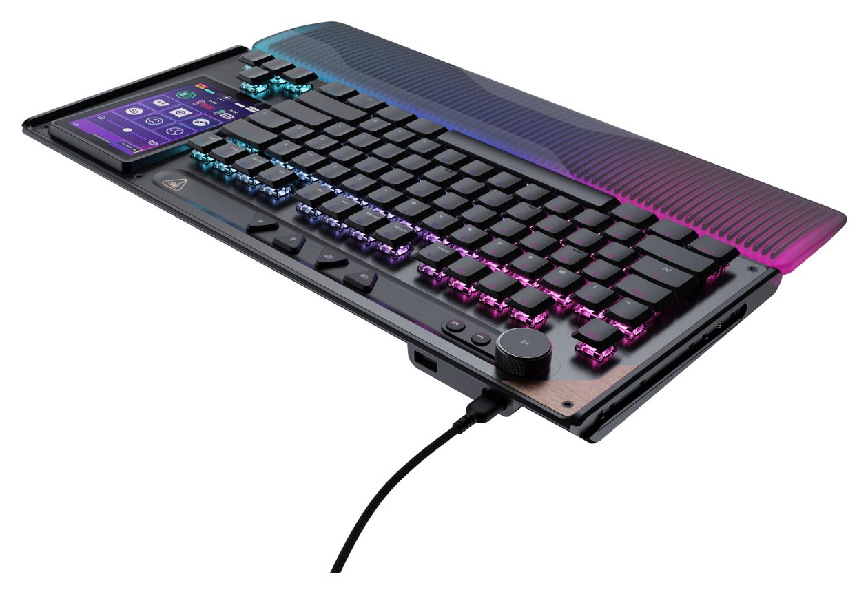 Command Series KB7 TKL Wired RGB-LED Gaming Tastatur QWERTZ USB  (Schwarz/Grau) 