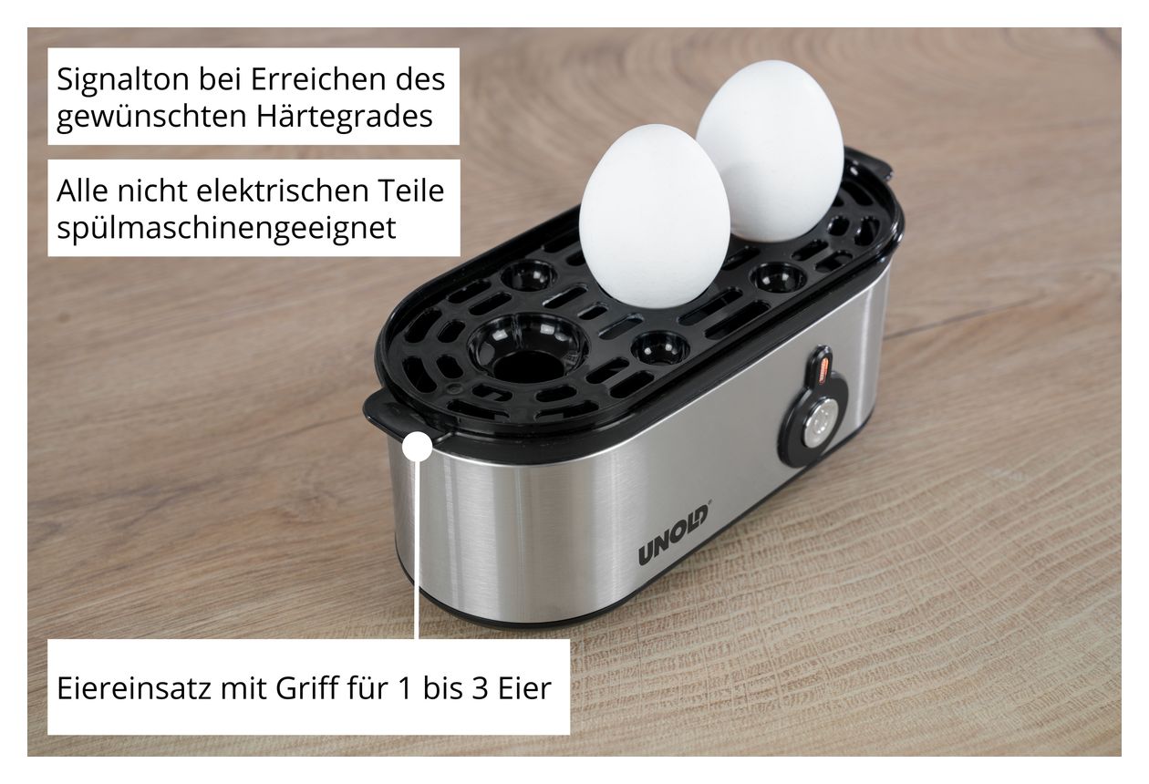 38610 Mini Eierkocher für 3 Eier  (Edelstahl) 
