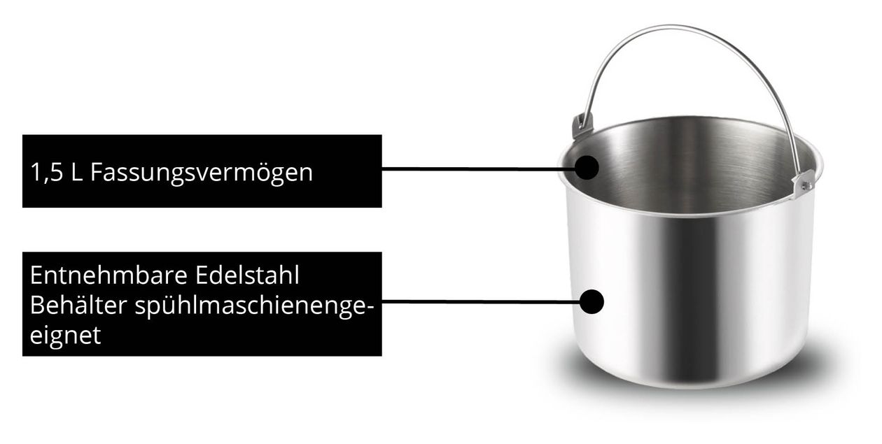 48826 Eva 1,5 l Eismaschine 120 W 