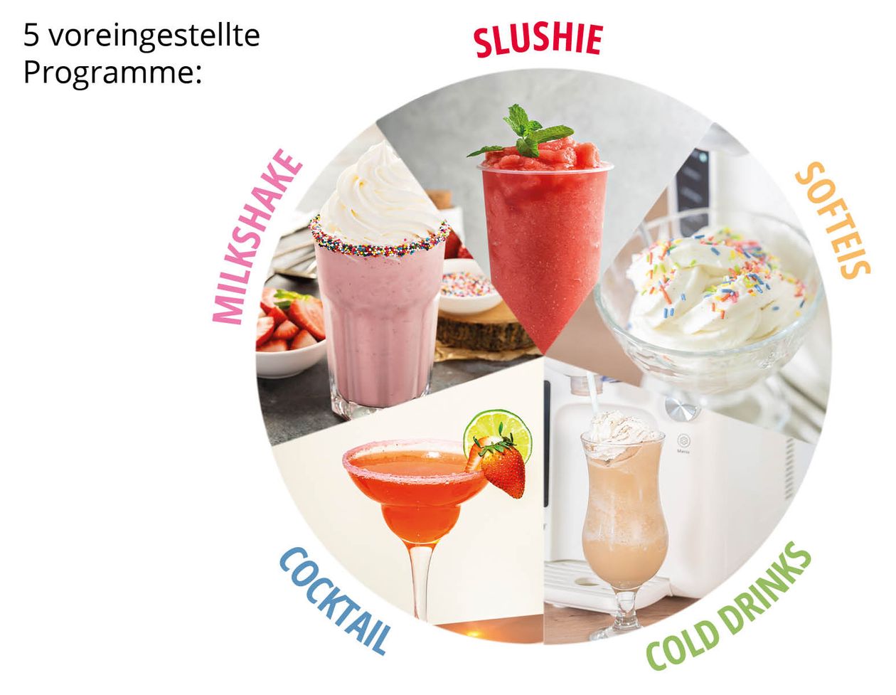 48956 Sofie 2in1-Slush und Softeismaschine 1400 l Eismaschine 150 W 