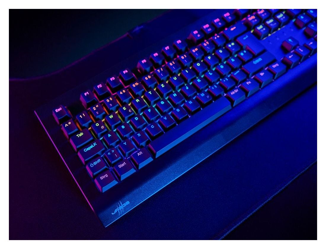 Exodus 600 RGB-LED Gaming Tastatur USB  (Schwarz) 