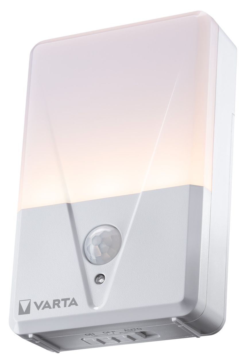 Motion Sensor Night Light Twin Pack Warmweiß Batterie  (Weiß) 