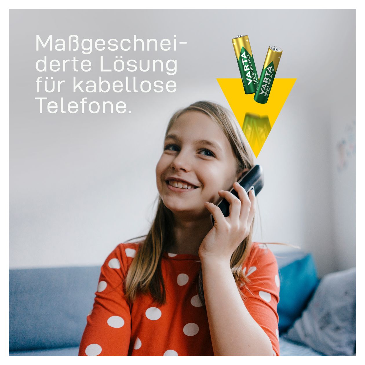 RECHARGE ACCU Phone. Vorgeladener AAA Micro NiMH Akku (4er Pack, 800mAh) - Ideal für schnurlose Telefone - Wiederaufladbar ohne Memory-Effekt. 