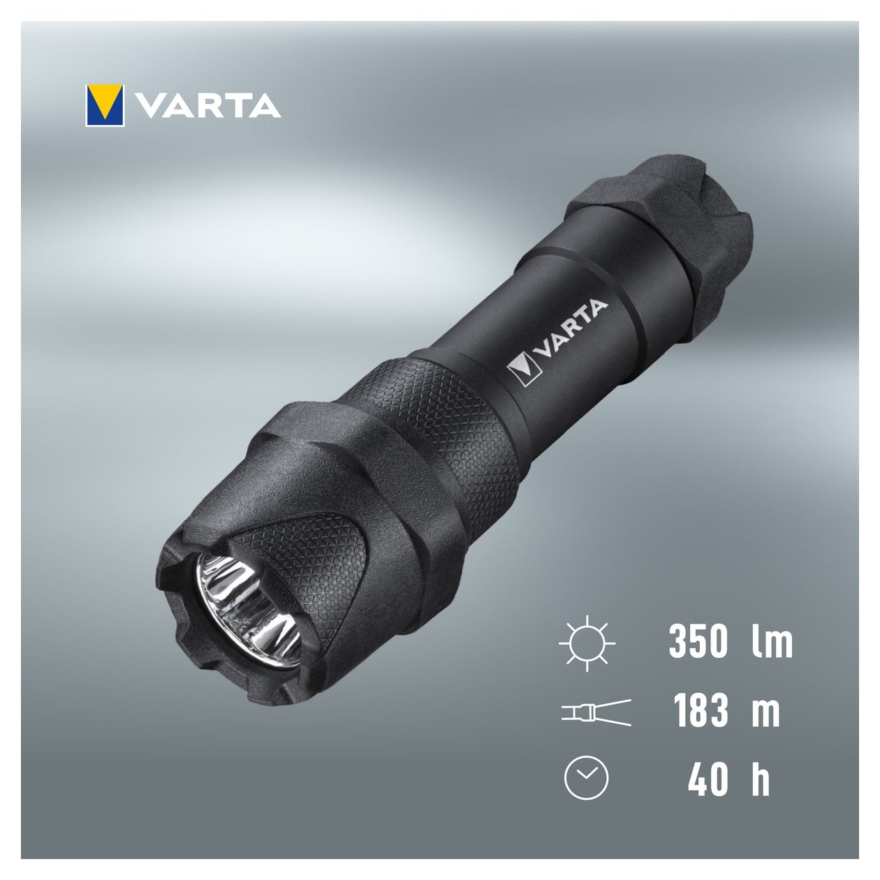 Taschenlampe LED 6 Watt inkl. 3x AAA Batterien, Indestructible F10 Pro Leuchte, Lampe, Arbeitsleuchte mit zwei Leuchtmodi, extrem robuste Taschenleuchte, klein, wasser- und staubgeschützt 