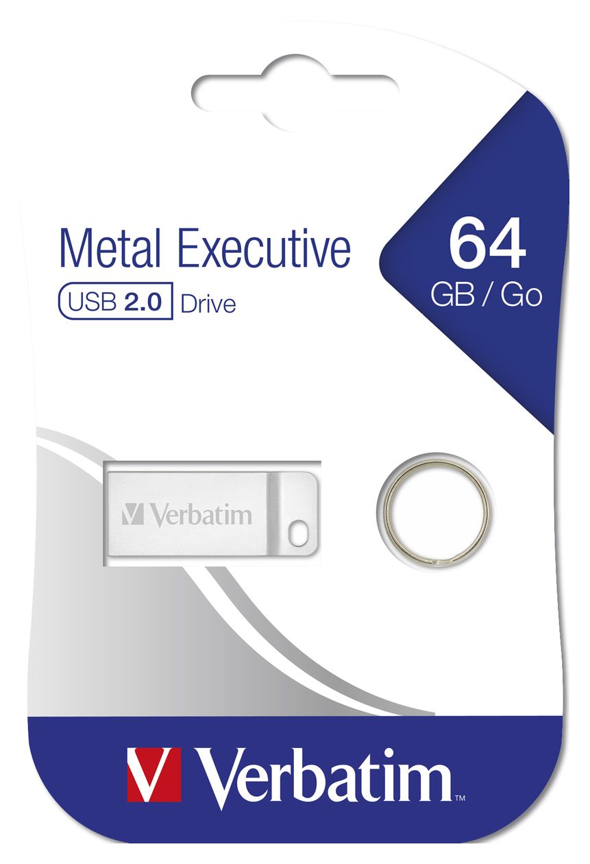 Metal Executive USB Typ-A Stick 64 GB  (Silber) 
