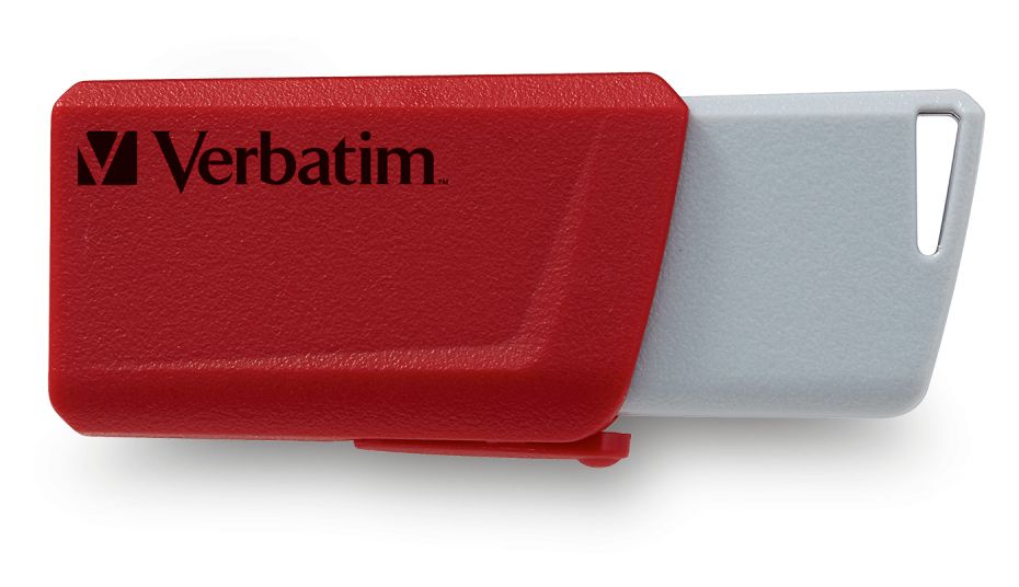 Store 'n' Click USB Typ-A Stick 32 GB  (Blau, Grau, Rot) 