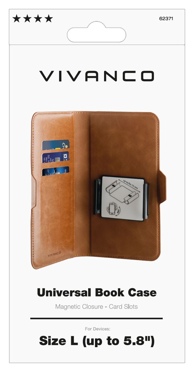 Universal Book Folio für Jede Marke Universal  (Braun) 
