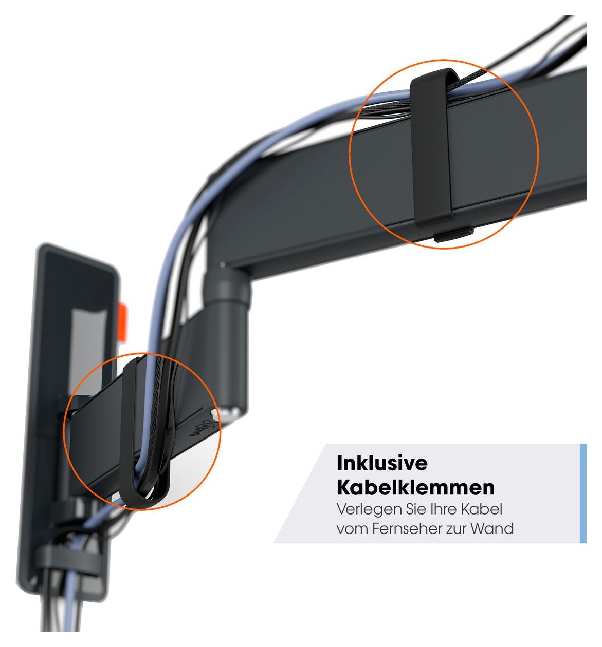 TVM3645 schwenkbare Wand Halterung 180° bis 195,6 cm (77") 35 kg 0 - 20° neigbar 