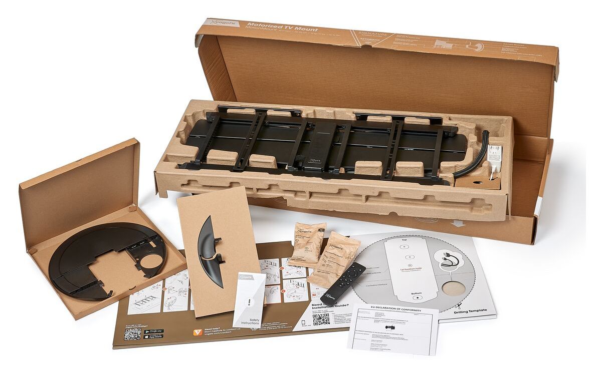 TVM7675 Pro elektrische Wand Halterung 120° bis 195,6 cm (77") 35 kg ausziehbar 