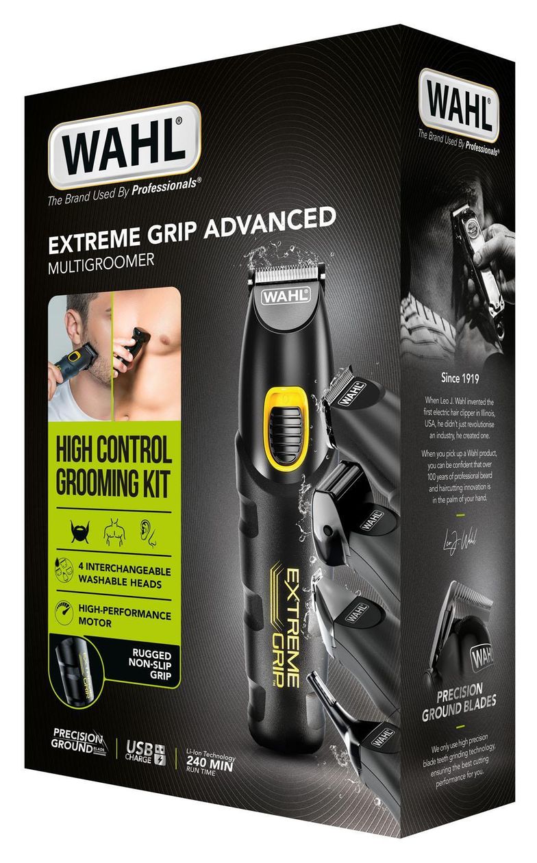 Extreme Grip Advanced Haarschneider Batterie/Akku 10 Aufsteckkämme 