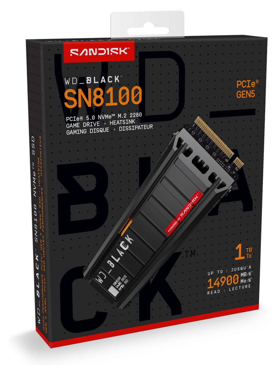 Black SN8100 1 TB SSD PCI Express 5.0 M.2 