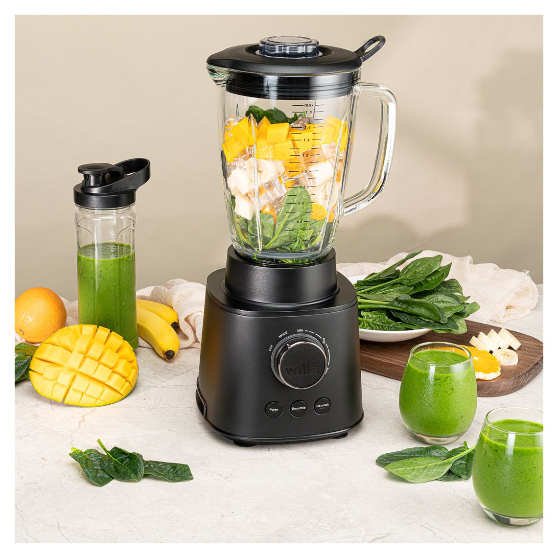 609906 1,8 l Standmixer 1800 W  (Schwarz) 