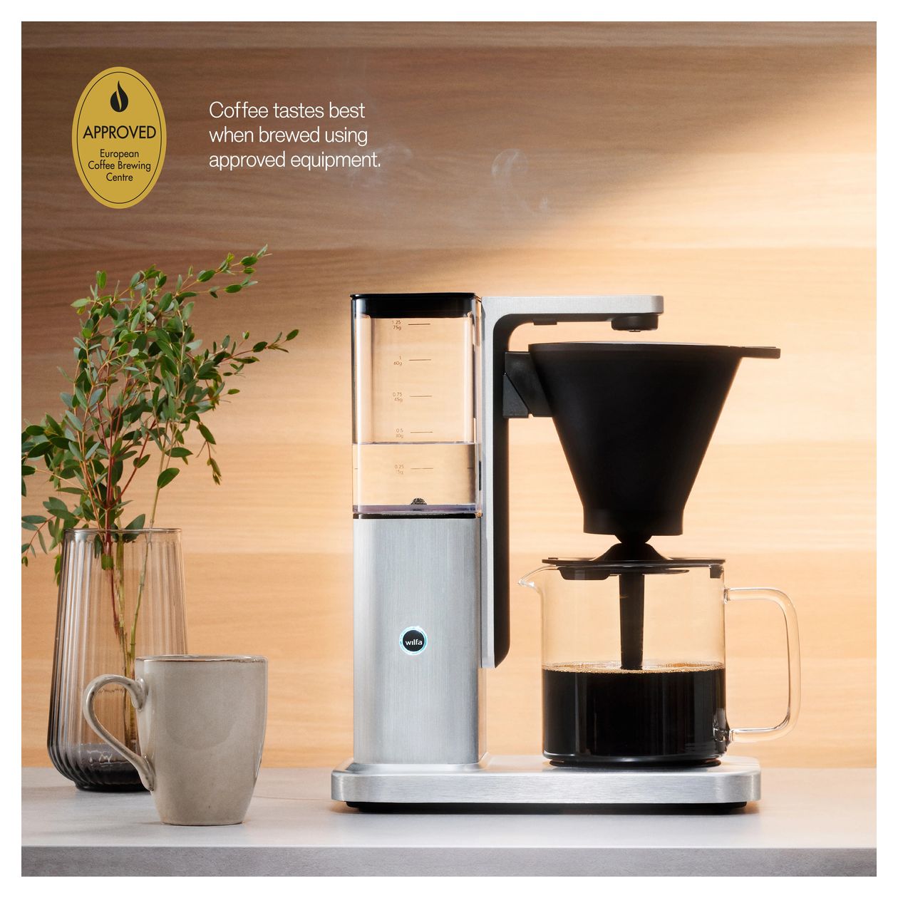 CM10ABA-A125 10 Tassen Filterkaffeemaschine 1,2 l (Schwarz, Transparent, Weiß) 