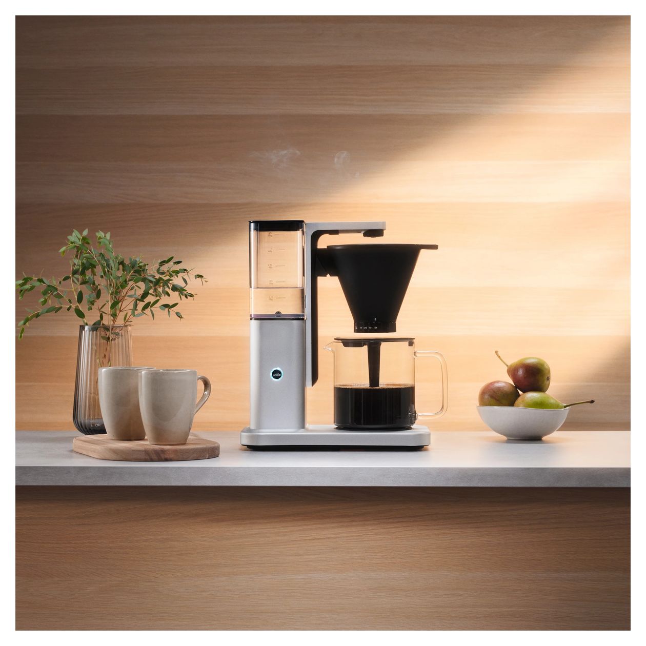 CM10APA-M125 10 Tassen Filterkaffeemaschine 1,2 l (Aluminium, Schwarz, Transparent) 