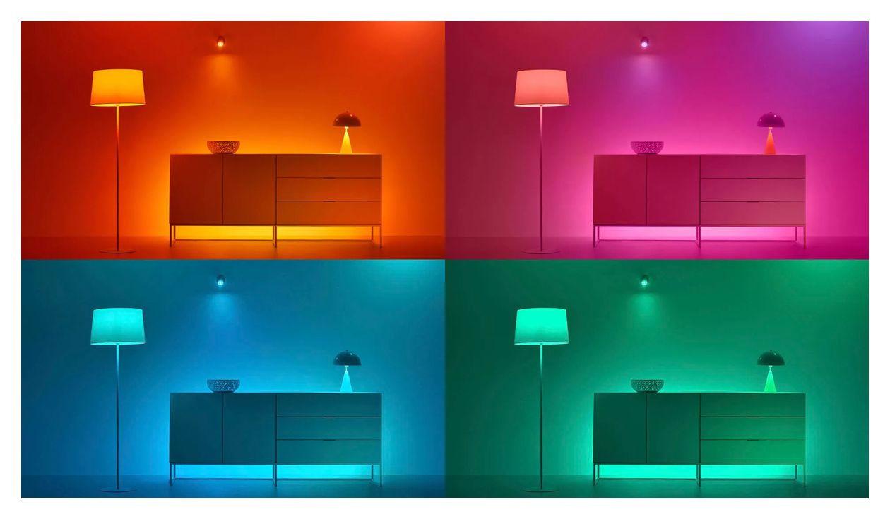 Tunable White & Color Glas Spot GU10 PAR16 Doppelpack LED Intelligentes Leuchtmittel 55 mm Multi 