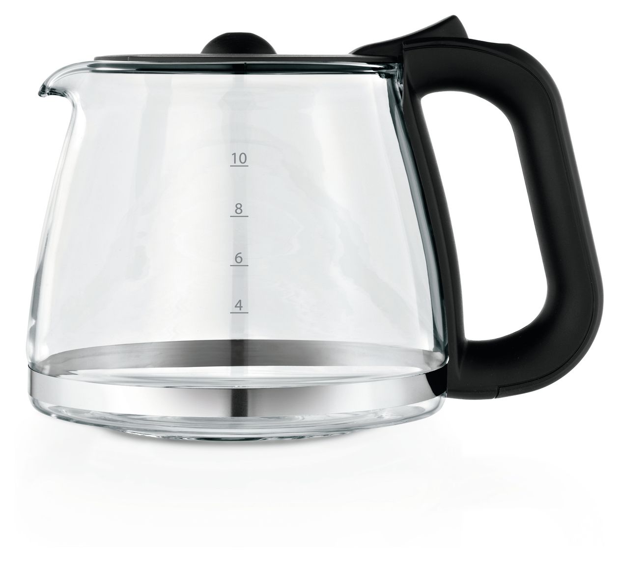 Bueno 10 Tassen Filterkaffeemaschine 1,7 l  (Schwarz, Chrom) 