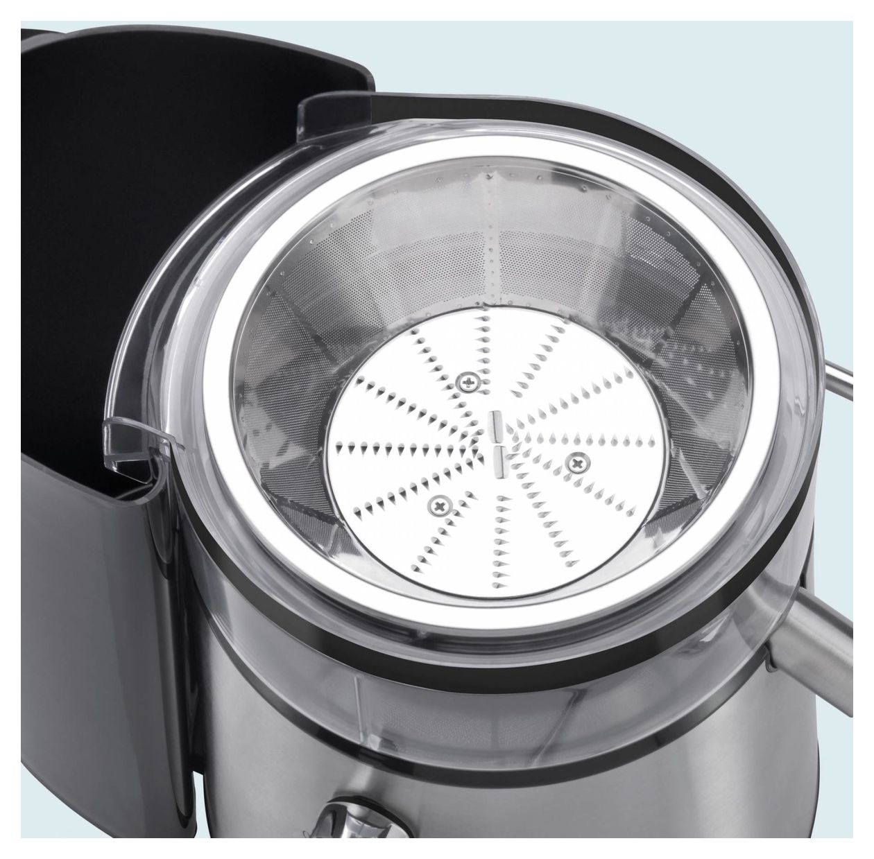 Kult X Entsafter 500 W  (Schwarz, Edelstahl) 