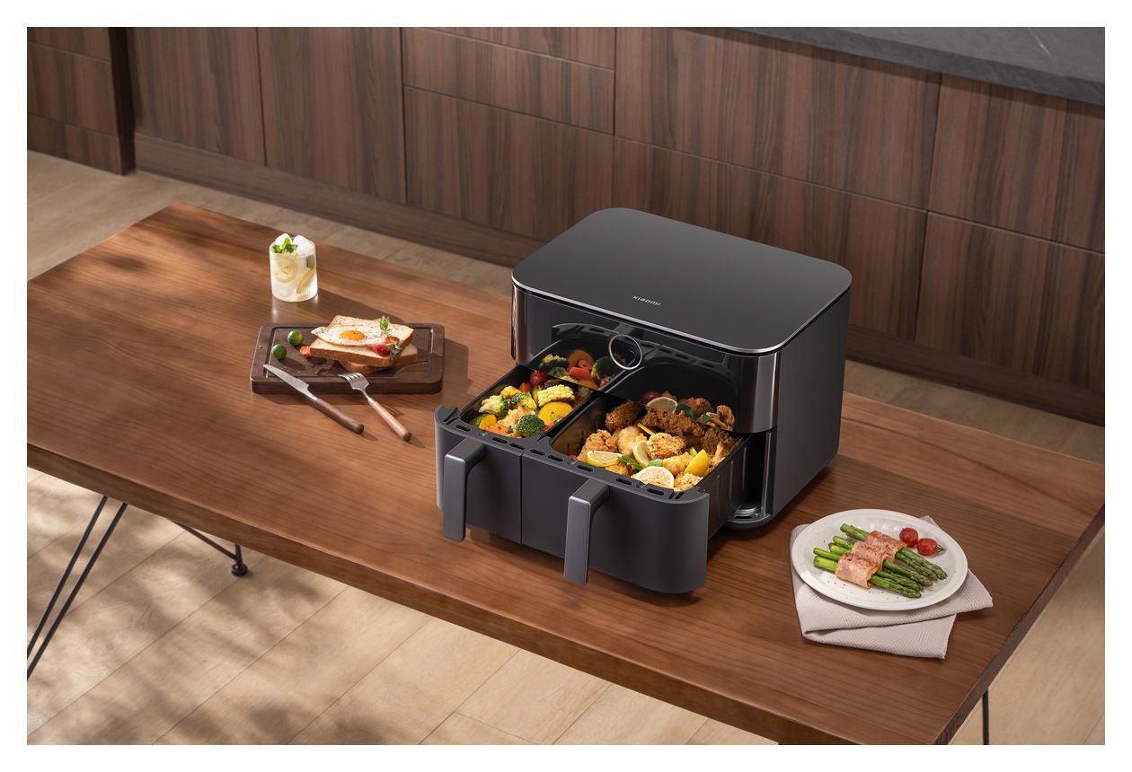 BHR07SGEU Doppel Heißluftfritteuse 10 l 2700 W  (Schwarz) 