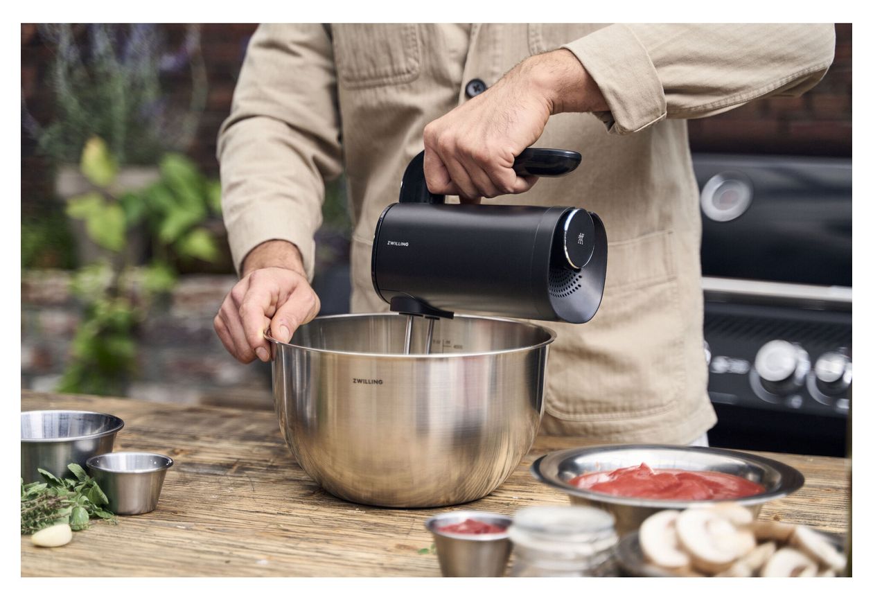 Xtend Kabelloses Handrührgerät Starter Set Handmixer 250 W 3 Stufen  (Schwarz) 