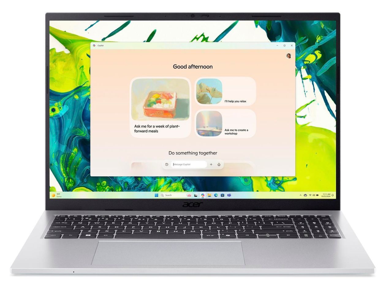 Aspire Go AG16-71P-97GF WUXGA Notebook 40,6 cm (16 Zoll) 1920 x 1200 Pixel 32 GB Ram 1 TB SSD Windows 11 Home Intel® Core™ i9 max. 5,4 GHz intern  (Silber) 