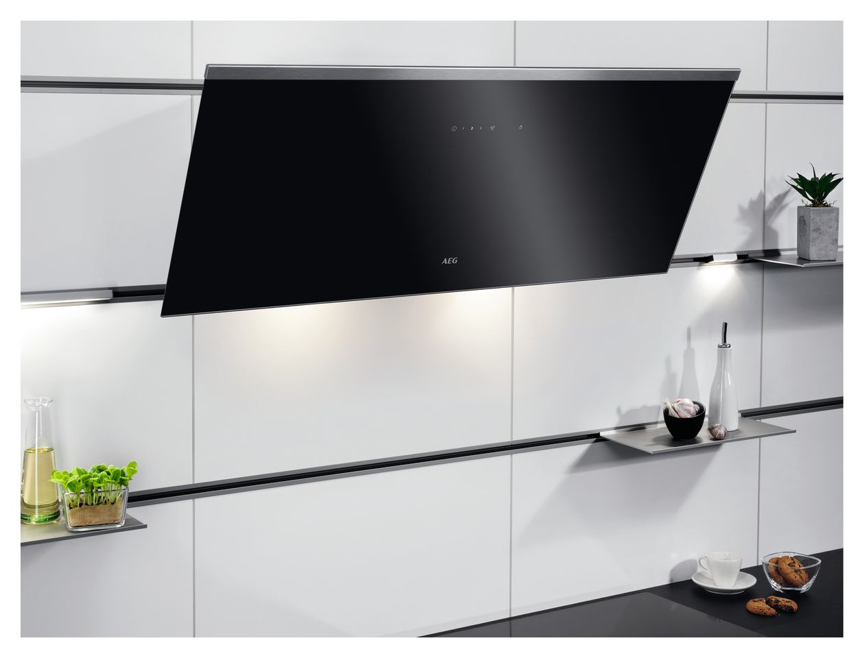 DVE5961HB Dunstabzugshaube/Esse 90 cm (Schwarz) 