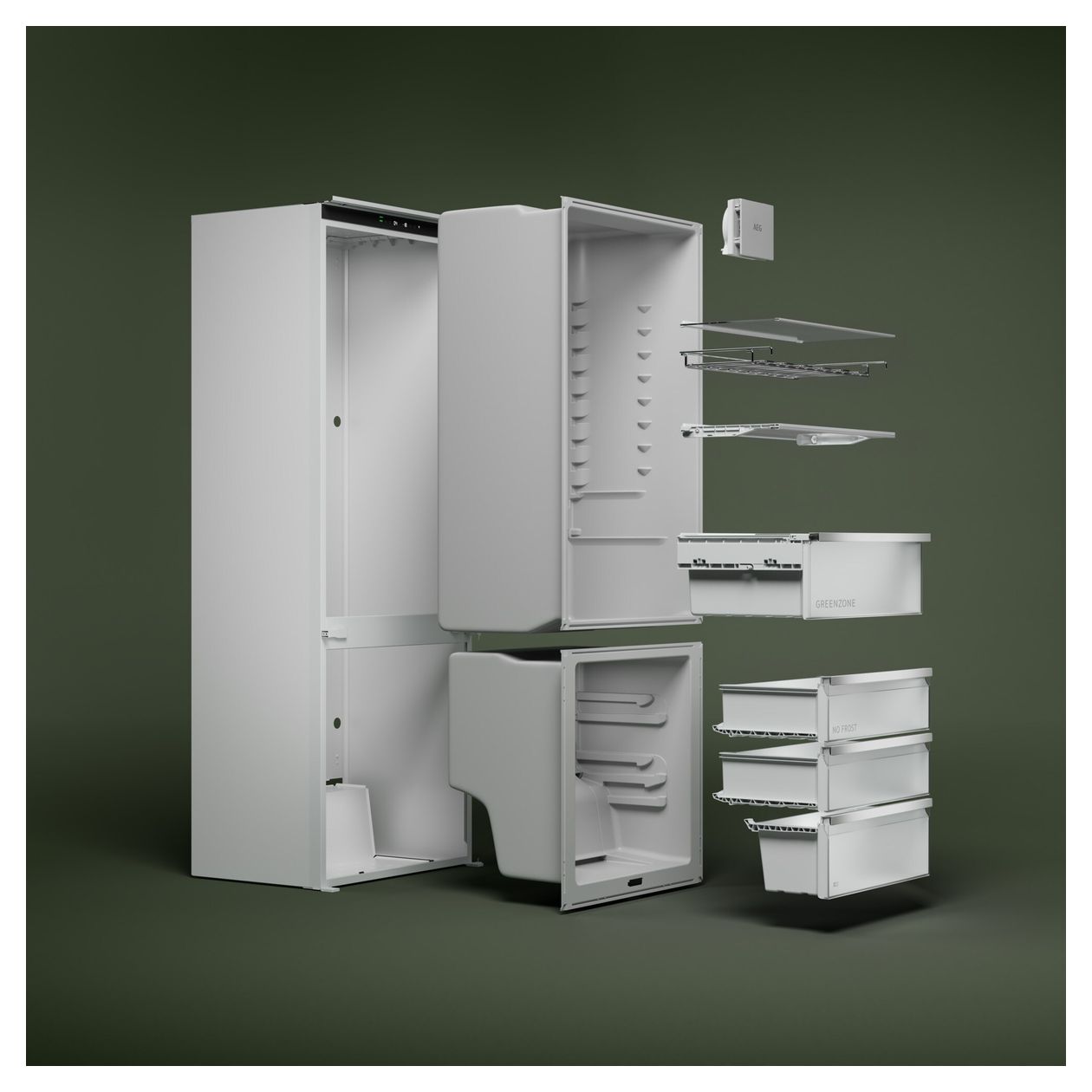 Serie 7000 TC7CS181DS 186 l / 62 l 178 cm Einbau Kühl-/Gefrierkombination 173 kWh 