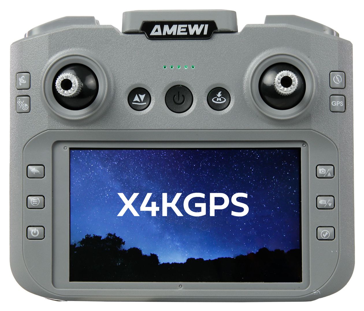 AMXFlight X4KGPS Quadrocopter Multicopter/Drohne Flugzeit: 44 min  (Grau) 