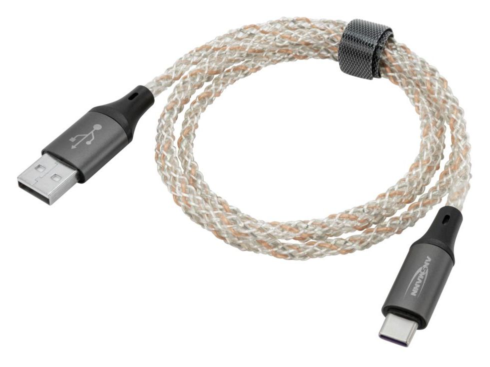 1700-0158 0,48 Gbit/s Stecker Rundkabel USB A auf USB C bis 60 W 1 m  (Mehrfarbig) 