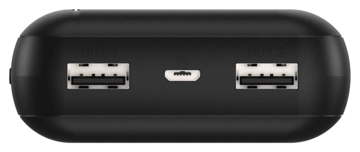 PB212 20000 mAh Powerbank Micro-USB + USB Type-C  (Schwarz) 