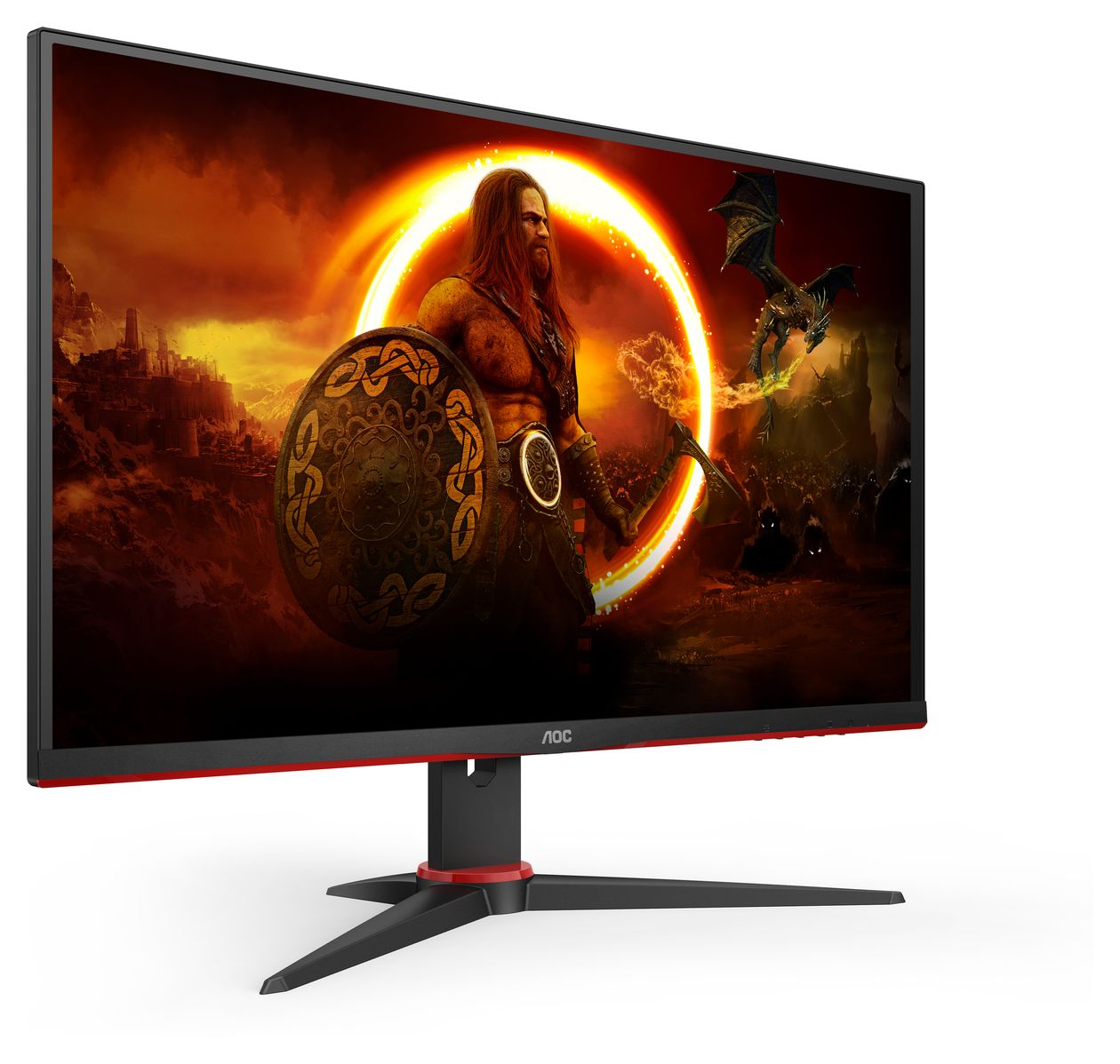 27G2SAE/BK Full HD Monitor 68,6 cm (27 Zoll) 16:9 4 ms 350 cd/m²  (Schwarz, Rot) 