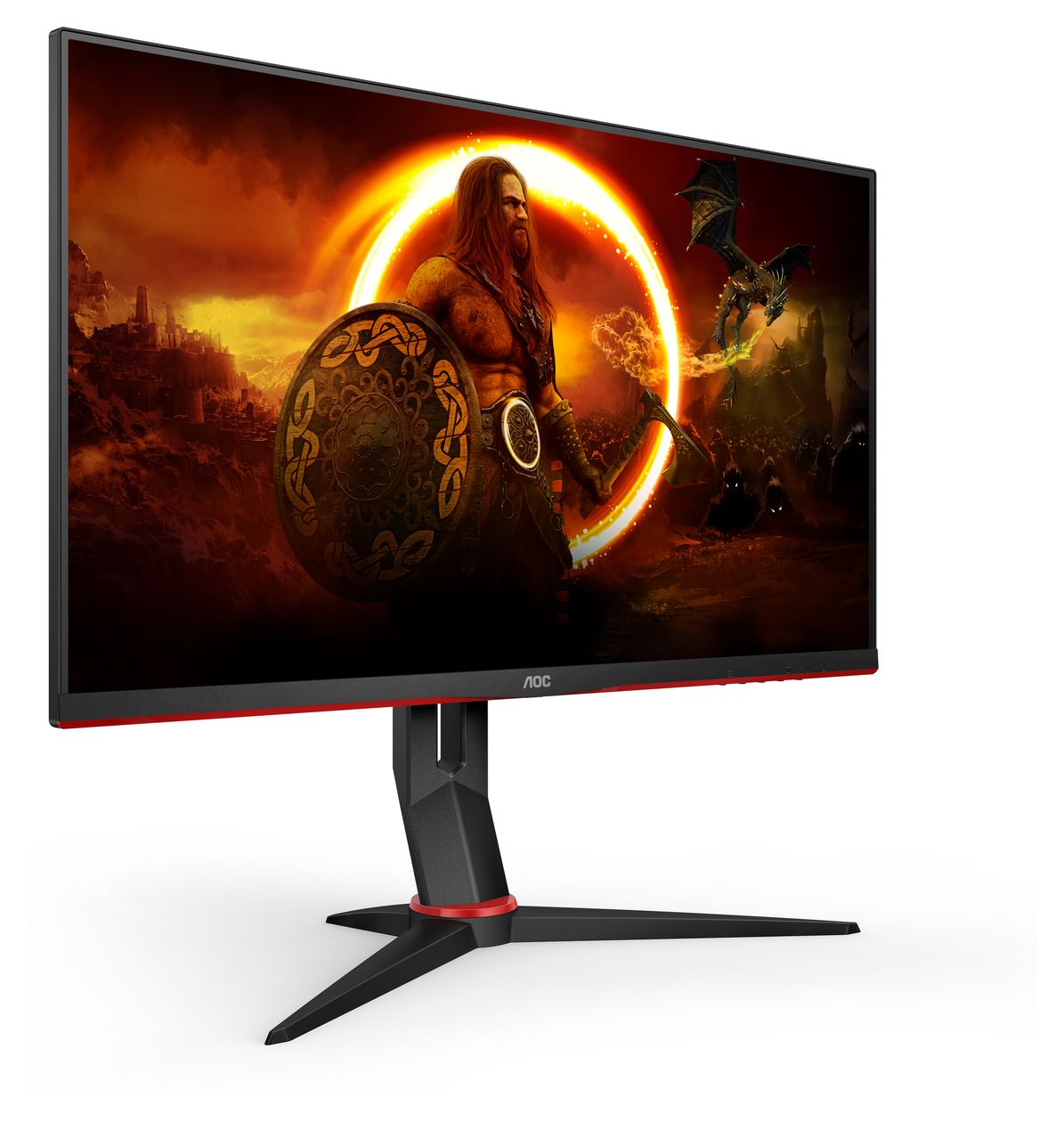 27G2SU/BK Full HD Monitor 68,6 cm (27 Zoll) 16:9 4 ms 350 cd/m²  (Schwarz, Rot) 