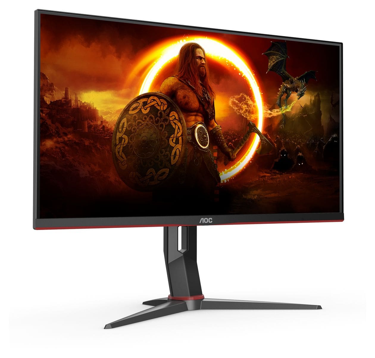 U28G2XU2 4K Ultra HD Monitor 71,1 cm (28 Zoll) 16:9 1 ms 370 cd/m²  (Schwarz, Rot) 