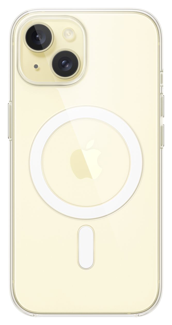 Clear Case mit MagSafe Cover für Apple iPhone 15  (Transparent) 