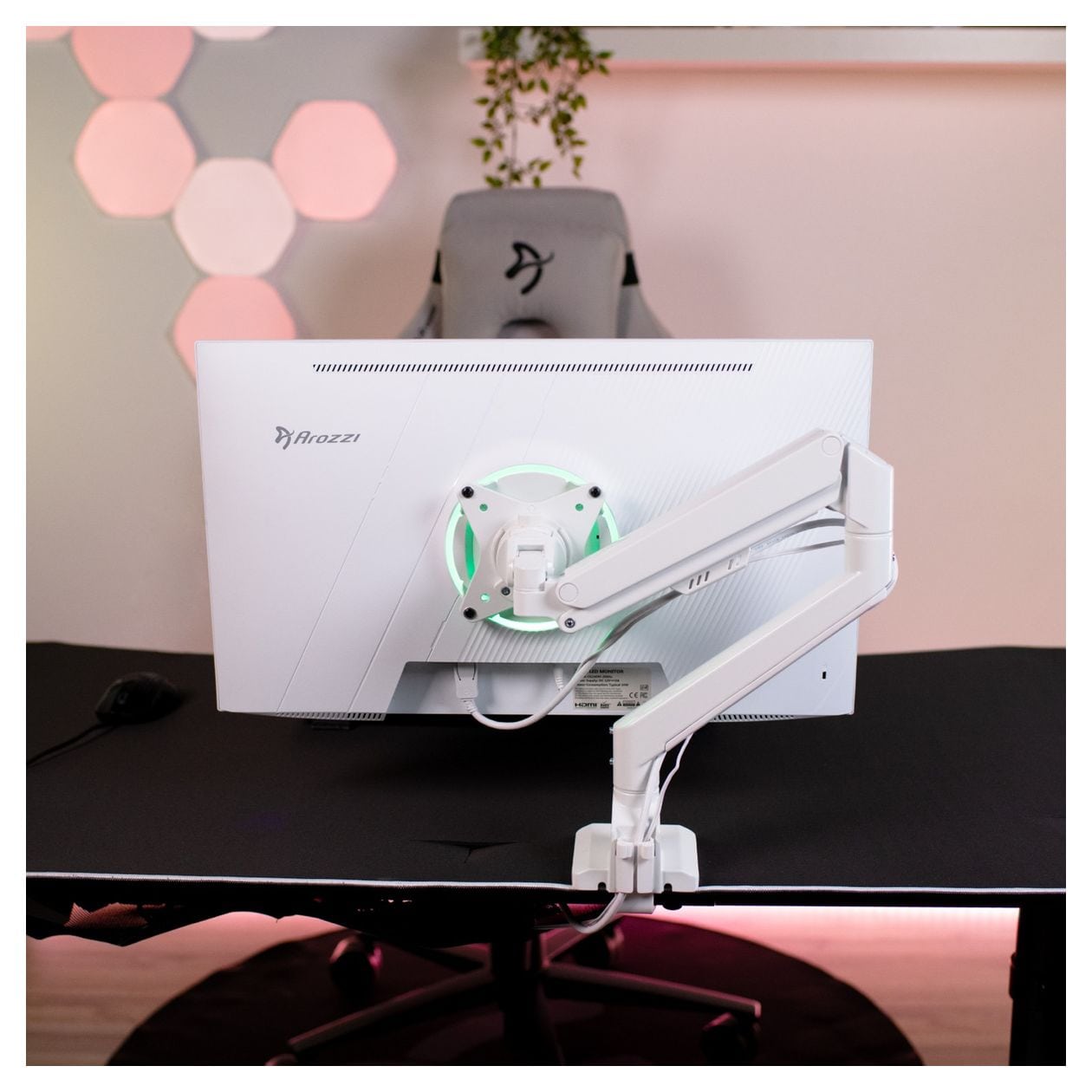 Alzare Neo Monitorarm bis 9 kg  (Weiß) 