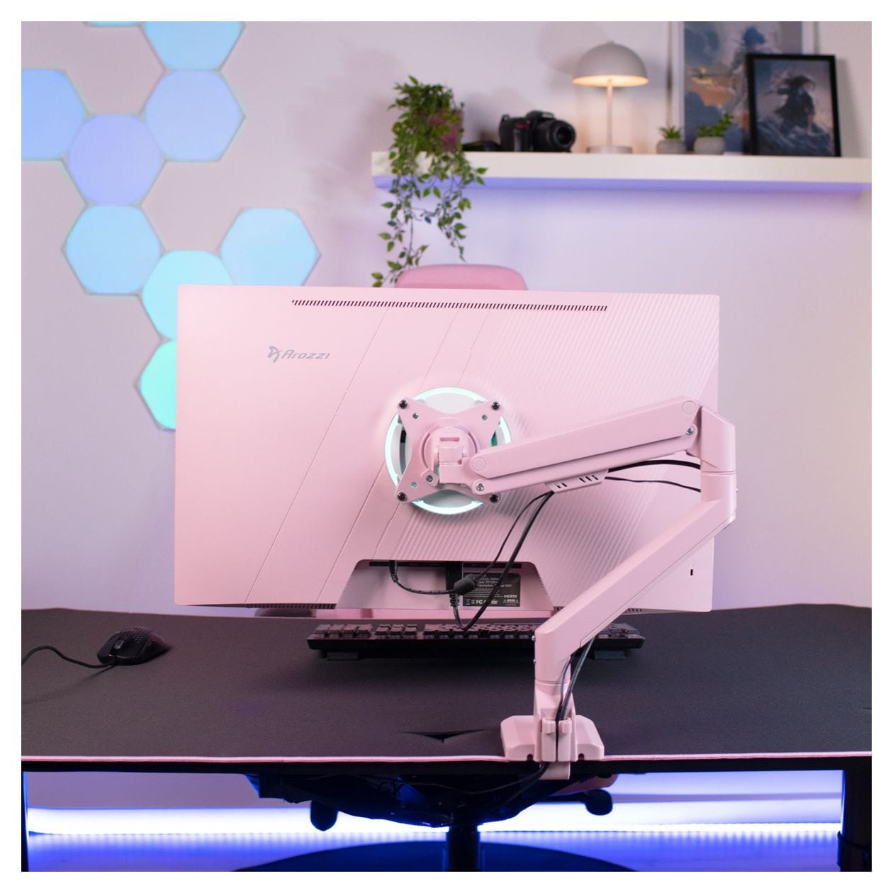 Alzare Neo Monitorarm bis 9 kg  (Pink) 