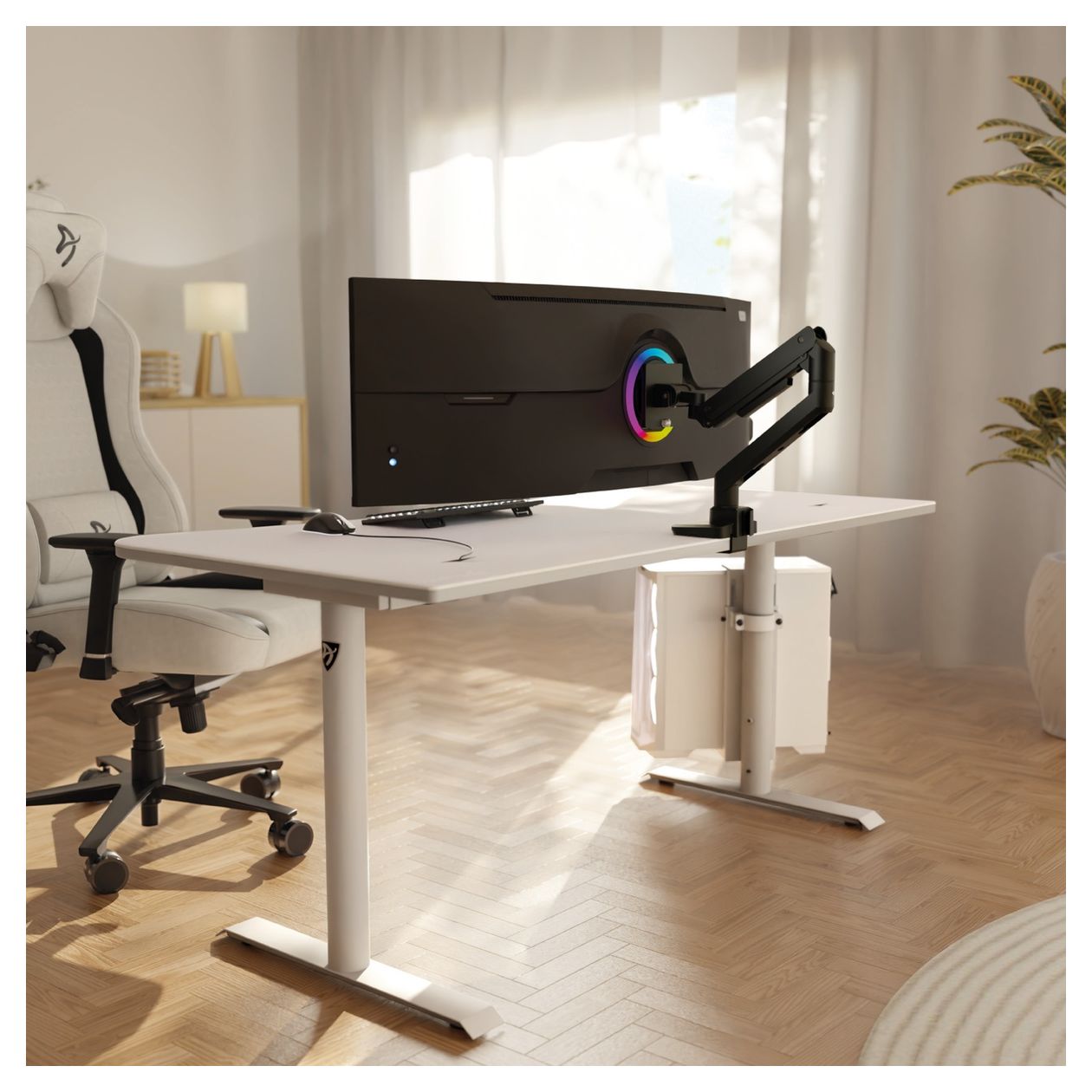 Alzare Neo Pro Monitorarm bis 20 kg  (Schwarz) 