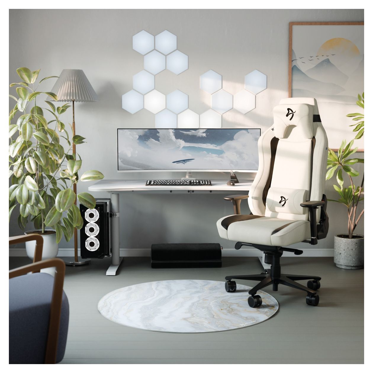 Arena PC-Halterung bis 30 kg  (Weiß) 