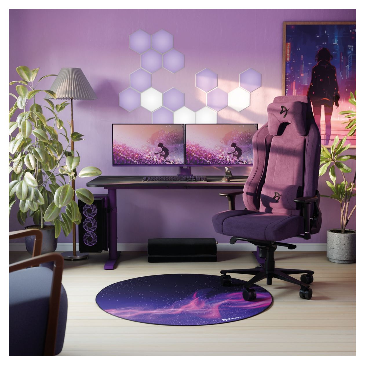 Arena PC-Halterung bis 30 kg  (Violett) 