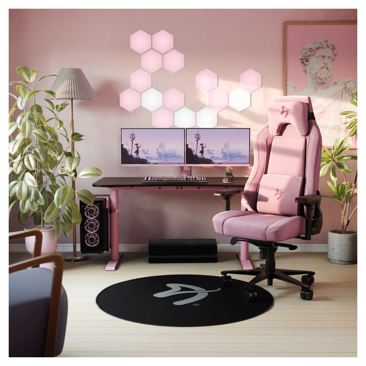Arena PC-Halterung bis 30 kg  (Pink) 