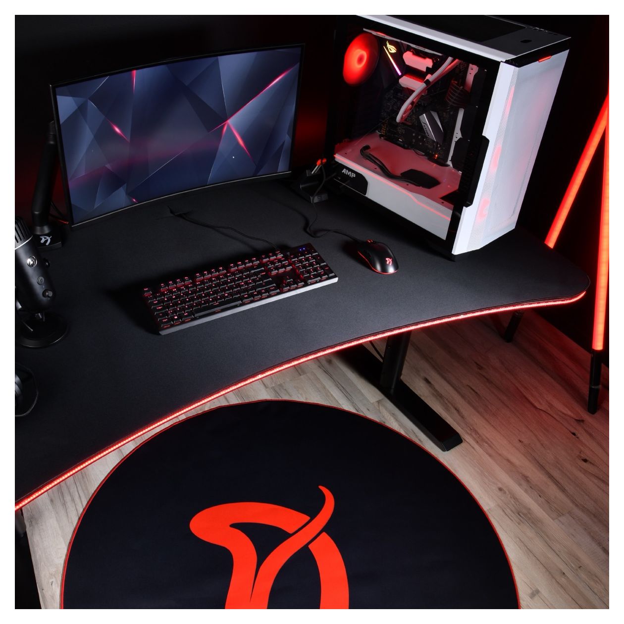 Arena Gamingtisch bis 80 kg  (Schwarz) 