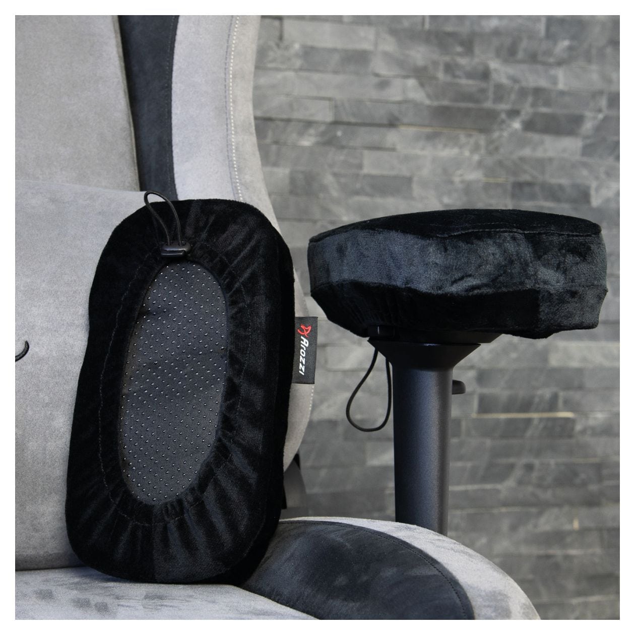 Memory Foam Armlehnenpolster  (Schwarz) 